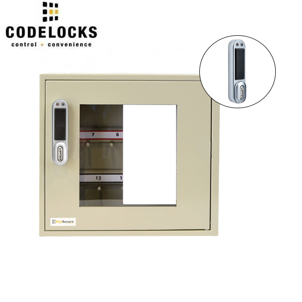 CodeLocks - Key Secure View Hook Key Cabinet w/ KL1000 - Portable - RFID - Keyless Access - Private & Public Function - Master & User - Optional Cabinet Size - UHS Hardware