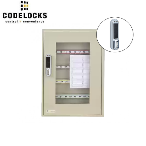CodeLocks - Key Secure View Padlock Cabinet w/ KL1000 - Portable - RFID - Keyless Access - Private & Public Function - Master & User - Optional Cabinet Size - UHS Hardware