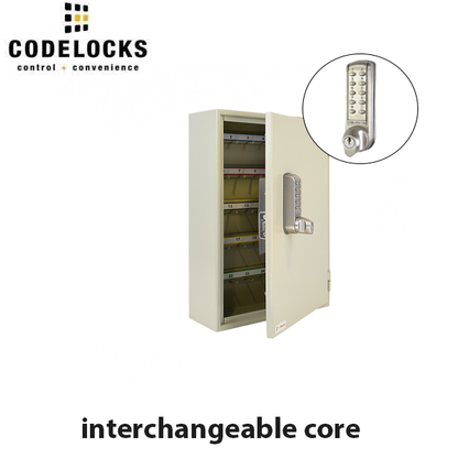 CodeLocks - Key Secure Extra Security Padlock Cabinet w/ CL2255 - Medium Duty - Electronic Lock - Tubular Mortise Latch - Key Override - Optional Lock Prep - Optional Storage - UHS Hardware