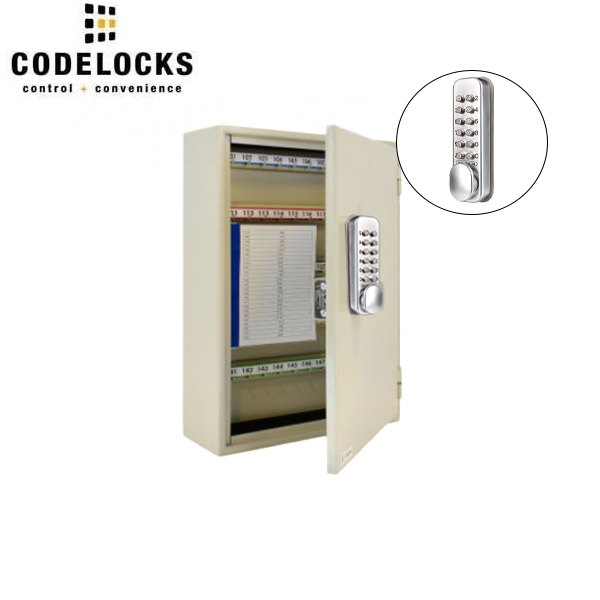 CodeLocks - Key Secure Extra Security Key Cabinet w/ CL160 - Mechanical Lock - Tubular Mortise Latch - Hold Back Feature - QuickCode - Optional Size - UHS Hardware