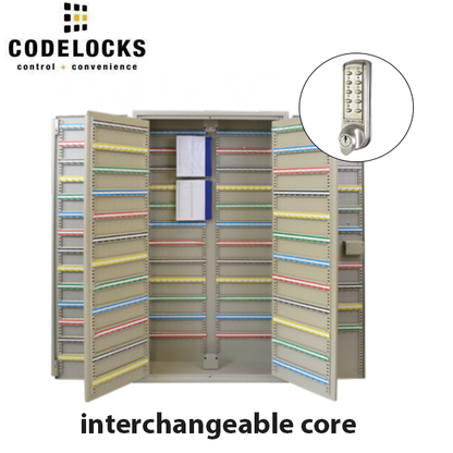 CodeLocks - Key Secure Extra Security Padlock Cabinet w/ CL2255 - Medium Duty - Electronic Lock - Tubular Mortise Latch - Key Override - Optional Lock Prep - Optional Storage - UHS Hardware