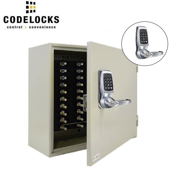 CodeLocks - Key Control Hook Key Control Cabinet w/ CL4510 - Smart Lock - Tubular Latch - Passage Function - Remote Release - Netcode Technology - Optional Size - UHS Hardware