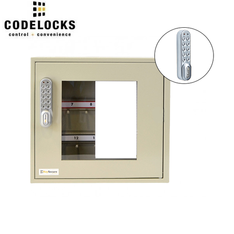 CodeLocks - Key Secure View Padlock Cabinet w/ KL1000 - Portable - Keyless Access - Private & Public Function - Master & User - Optional Cabinet Size - UHS Hardware