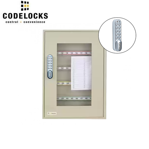 CodeLocks - Key Secure View Padlock Cabinet w/ KL1000 - Portable - Keyless Access - Private & Public Function - Master & User - Optional Cabinet Size - UHS Hardware