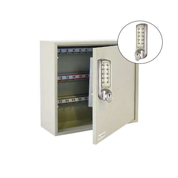 CodeLocks - Key Secure Hook Padlock Cabinet w/ CL2255 - Medium Duty - Electronic Lock - Tubular Mortise Latch - Key Override - Optional Lock Prep - Optional Storage - UHS Hardware