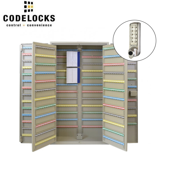 CodeLocks - Key Secure Extra Security Padlock Cabinet w/ CL2255 - Medium Duty - Electronic Lock - Tubular Mortise Latch - Key Override - Optional Lock Prep - Optional Storage - UHS Hardware