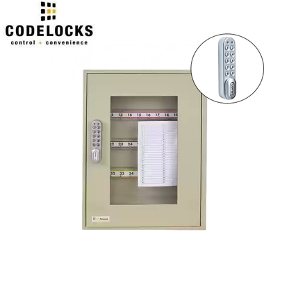 CodeLocks - Key Secure View Hook Key Cabinet w/ KL1000 - Portable - Keyless Access - Private & Public Function - Master & User - Optional Cabinet Size - UHS Hardware
