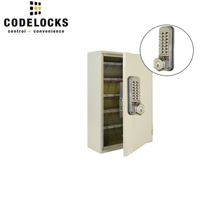 CodeLocks - Key Secure Extra Security Padlock Cabinet w/ CL255 - Mechanical Lock - Tubular Latch - Optional Cabinet Storage - UHS Hardware