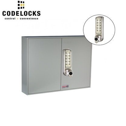 CodeLocks - Key Secure Hook Padlock Cabinet w/ CL2255 - Medium Duty - Electronic Lock - Tubular Mortise Latch - Key Override - Optional Lock Prep - Optional Storage - UHS Hardware