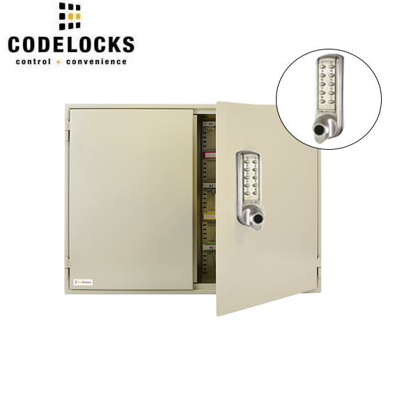 CodeLocks - Key Secure Extra Security Padlock Cabinet w/ CL2255 - Medium Duty - Electronic Lock - Tubular Mortise Latch - Key Override - Optional Lock Prep - Optional Storage - UHS Hardware
