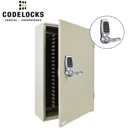 CodeLocks - Key Control Hook Key Control Cabinet w/ CL4510 - Smart Lock - Tubular Latch - Passage Function - Remote Release - Netcode Technology - Optional Size - UHS Hardware
