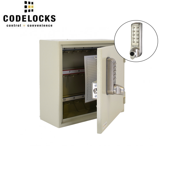 CodeLocks - Key Secure Extra Security Padlock Cabinet w/ CL2255 - Medium Duty - Electronic Lock - Tubular Mortise Latch - Key Override - Optional Lock Prep - Optional Storage - UHS Hardware