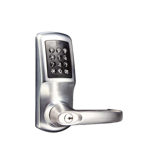 Code Locks - CL5510 - Electronic Smart Lock - Medium Duty - 2 3/4" Tubular Latch Bolt - Passage Mode - MIFARE - Bluetooth - Brushed Steel - Grade 2 - UHS Hardware