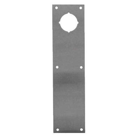 Don-Jo - CFK71 - Push Plate W/ Deadbolt Hole - 4" x 16" - Satin Stainless Steel
