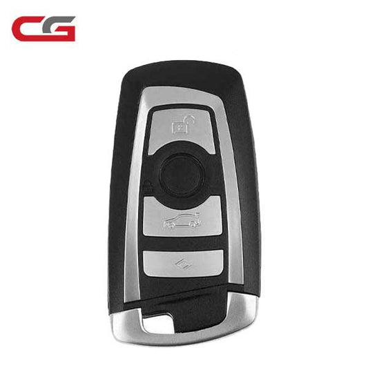 2009-2014 BMW 5 / 6 / 7 Series / 4-Button Smart Key / KR55WK49863 / CAS4 / CAS4+ / 433 Mhz (Silver Trim) (AFTERMARKET) - UHS Hardware
