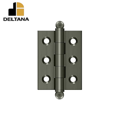 Deltana - 2" x 1-1/2" Hinge - w/ Ball Tips - Optional Finish