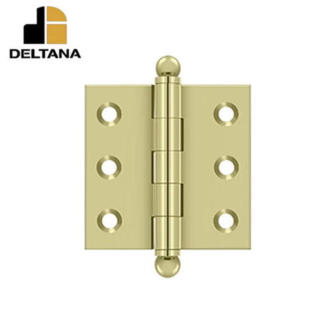 Deltana - 2" x 2" Hinge - w/ Ball Tips - Optional Finish