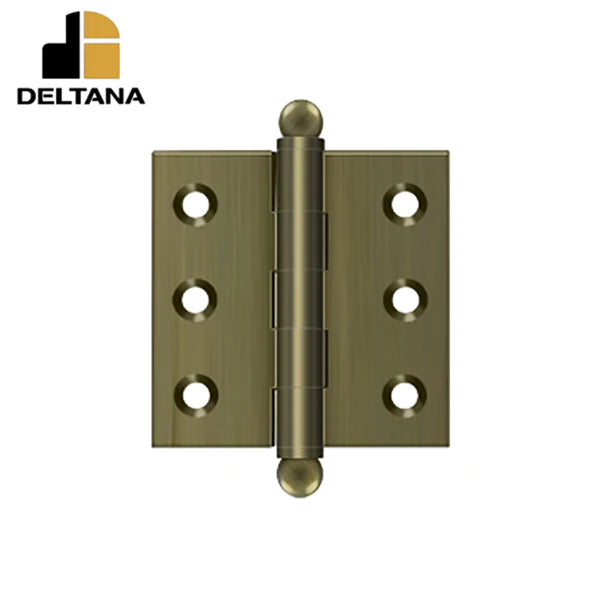 Deltana - 2" x 2" Hinge - w/ Ball Tips - Optional Finish