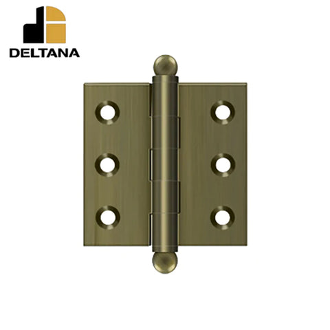Deltana - 2" x 2" Hinge - w/ Ball Tips - Optional Finish