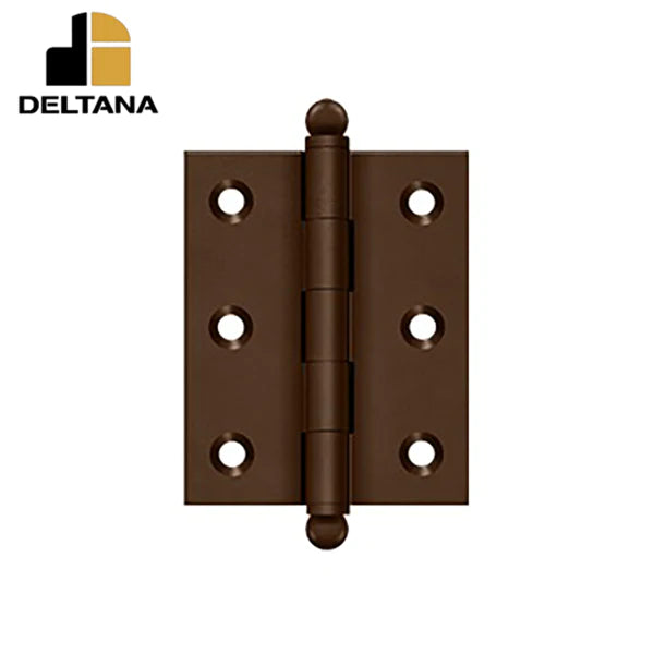 Deltana - 2-1/2" x 2" Cabinet Hinge - Solid Brass