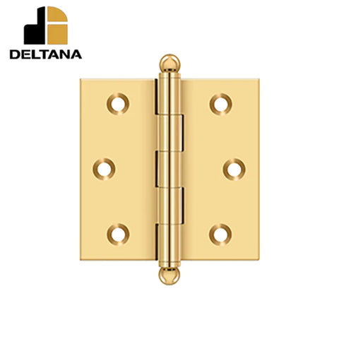 Deltana - 2-1/2" x 2-1/2" Hinge - w/ Ball Tips - Optional Finish