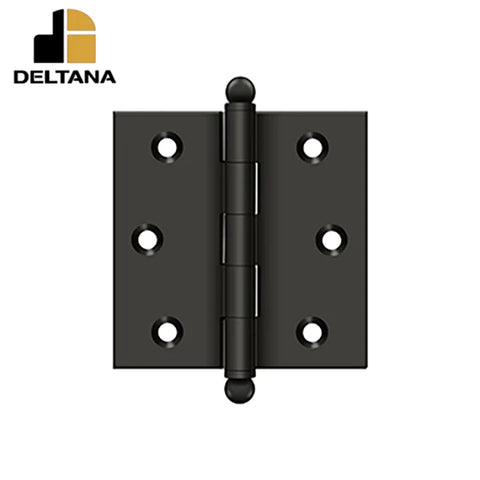Deltana - 2-1/2" x 2-1/2" Hinge - w/ Ball Tips - Optional Finish