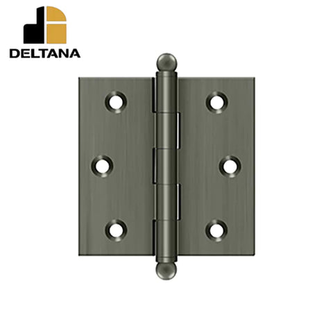 Deltana - 2-1/2" x 2-1/2" Hinge - w/ Ball Tips - Optional Finish
