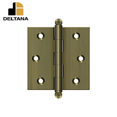 Deltana - 2-1/2" x 2-1/2" Hinge - w/ Ball Tips - Optional Finish