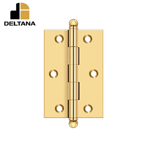 Deltana - 3" x 2" Hinge - w/ Ball Tips - Optional Finish