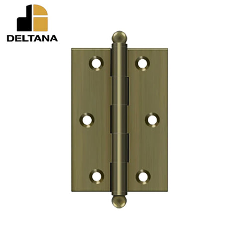 Deltana - 3" x 2" Hinge - w/ Ball Tips - Optional Finish