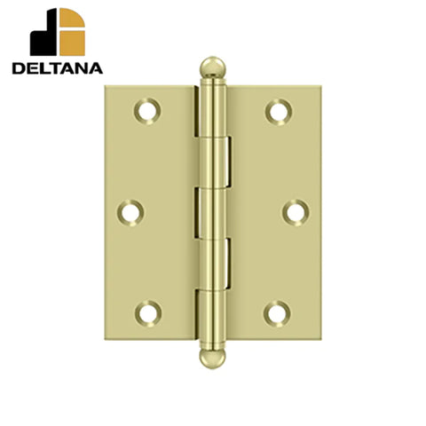 Deltana - 3" x 2-1/2" Hinge - w/ Ball Tips - Optional Finish