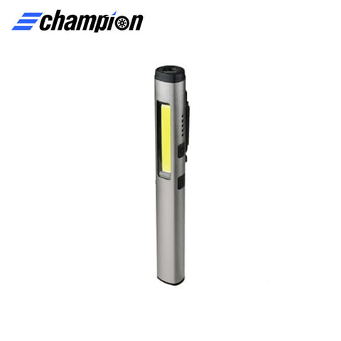 Champion - CP-R179 - 5W COB Rechargeable LED Pen Work Light w/ UV & Laser - 450 Lumens Side Light / 140 Lumens Tail Light - 800mAh Rechargeable Battery