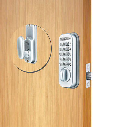 Code Locks - CL50 - Mechanical Lock - Light Duty - Optional Backset - Mortise Latch - Silver Gray - Fire Rated - Grade 2 - UHS Hardware