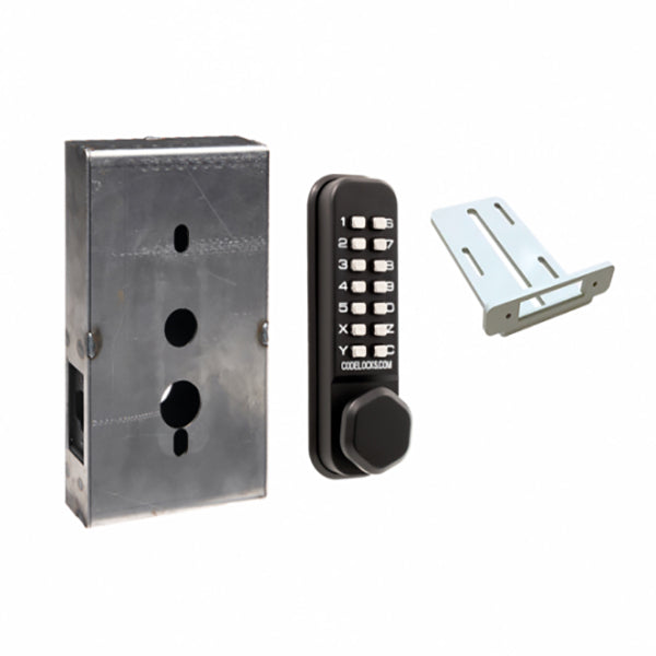 Code Locks - CL210 Gate Box Kit - Electronic Smart Lock - Light Duty - Dual Backset Deadlatch 2 3/4" - 2 3/8" - Mortise Tubular Deadbolt Gate Box Kit - Optional Key Override - Optional Finish - Fire Rated - Grade 2 - UHS Hardware
