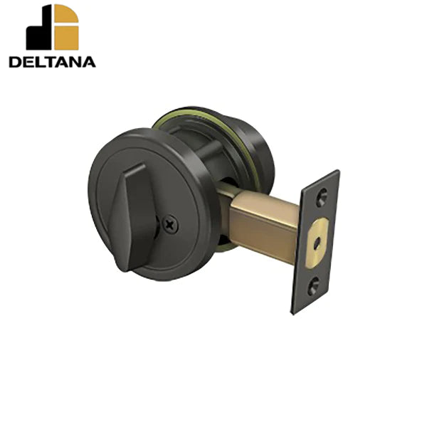 Deltana - Single Deadbolt Grade 2 w/ 2-3/4" Backset - 2-3/4" Backset - 1-3/8" - 2" Door Thickness - Universal Handing - Optional Finish