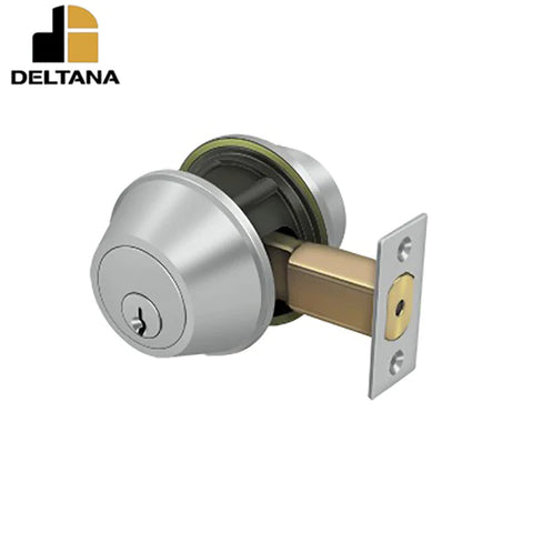 Deltana - Double Deadbolt - Grade 2 - 2-3/4" Backset - 1-3/8" - 1-3/4" Door Thickness - Universal Handing - Optional Finish