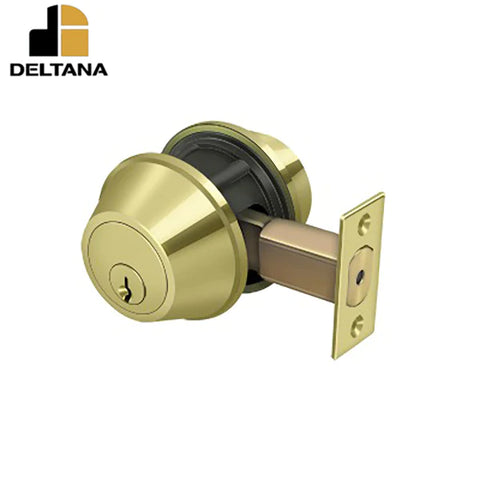 Deltana - Double Deadbolt - Grade 2 - 2-3/4" Backset - 1-3/8" - 1-3/4" Door Thickness - Universal Handing - Optional Finish