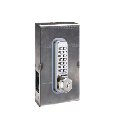 Code Locks - CL250 Gate Box Kit - Mechanical Lock - Light Duty - Dual Backset Deadlatch 2 3/4" - 2 3/8" - Mortise Tubular Latchbolt Gate Box Kit - Key Override - Fire Rated - Grade 2 - UHS Hardware