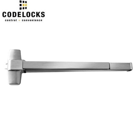 CodeLocks - CL36R / CL48R - 36" / 48" Door Width - CL-ED Series Steel Rim Exit Device - Brushed Steel - Grade 1 - UHS Hardware