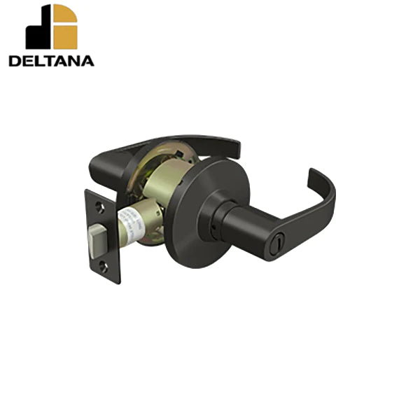 Deltana - Comm - Privacy Standard Grade 2 - Curved Lever - Latch: UL Listed w/ 1/2 - Optional Finish
