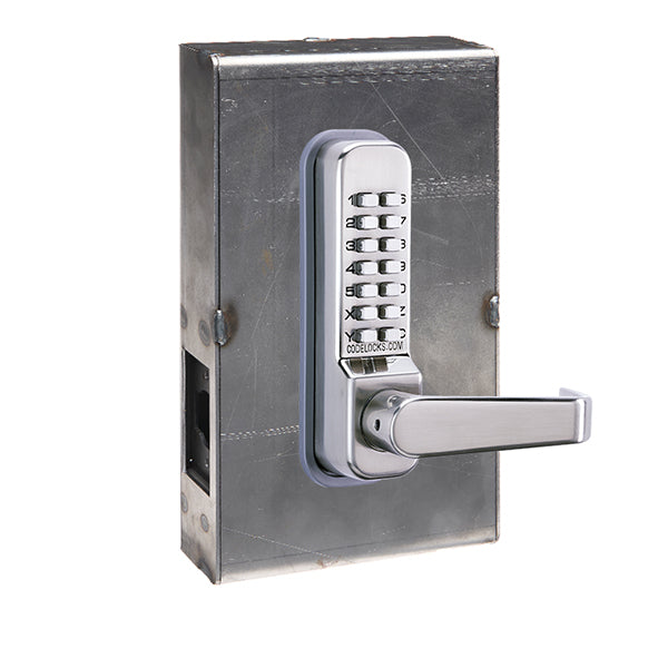 Code Locks - CL415 Gate Box Kit - Mechanical Lock - Medium Duty - Tubular Latch Bolt Gate Box Kit - Code In / Out - Passage Function - Stainless Steel - UHS Hardware