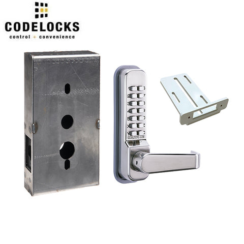 Code Locks - CL415 Gate Box Kit - Mechanical Lock - Medium Duty - Tubular Latch Bolt Gate Box Kit - Passage Function - Optional Finish - UHS Hardware