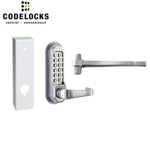 CodeLocks - CL500 Gate Box Kit - Mechanical Lock - Exit Trim with Panic ...