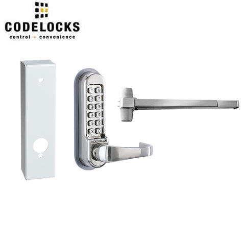 Code Line Security Boxes CodeLocks - CL500 Gate Box Kit - Mechanical Lock - Exit Trim with Panic ...