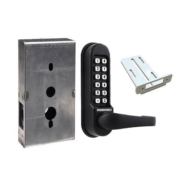 Code Locks - CL510 Gate Box Kit - Mechanical Lock - Heavy Duty - Tubular Latch Bolt Gate Box Kit - Optional Finish - UHS Hardware