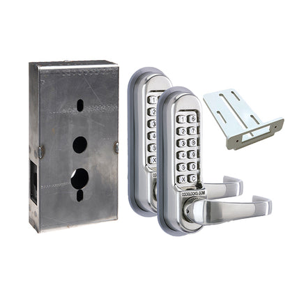 Code Locks - CL510 Gate Box Kit - Mechanical Lock - Heavy Duty - Tubular Latch Bolt Gate Box Kit - Code In / Out - Optional Finish - UHS Hardware