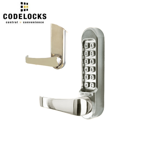 Code Locks - CL555 - Mechanical Lock - Heavy Duty - 2 3/4" Backset - Mortise Lock - Passage Function - Stainless Steel - UHS Hardware
