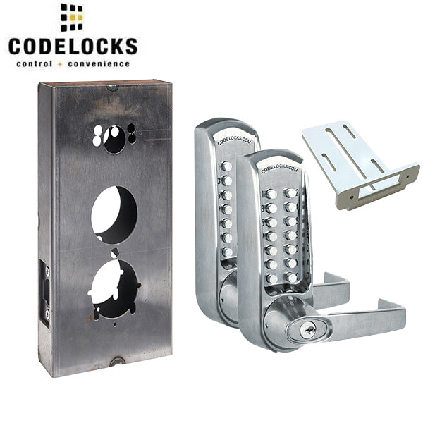 Code Locks - CL610 Gate Box Kit - Mechanical Lock - Heavy Duty - Tubular Latchbolt Gate Box Kit - Code In / Out - Optional Finish - Grade 2 - UHS Hardware