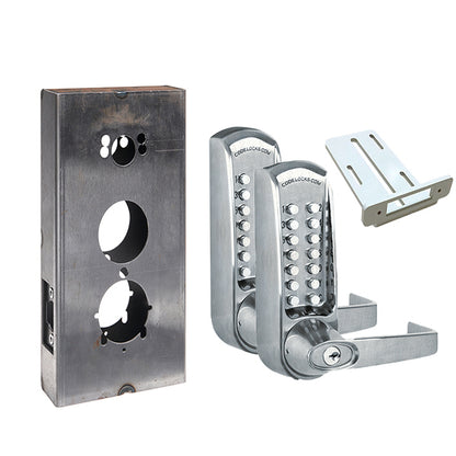 Code Locks - CL610 Gate Box Kit - Mechanical Lock - Heavy Duty - Tubular Latchbolt Gate Box Kit - Code In / Out - Optional Finish - Grade 2 - UHS Hardware