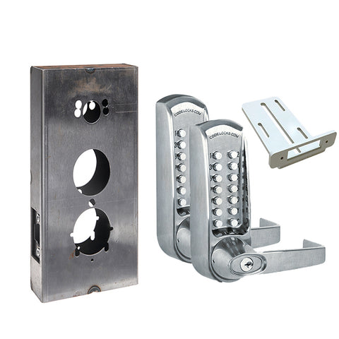 Code Locks - CL610 Gate Box Kit - Mechanical Lock - Heavy Duty - Tubular Latchbolt Gate Box Kit - Code In / Out - Optional Finish - Grade 2 - UHS Hardware